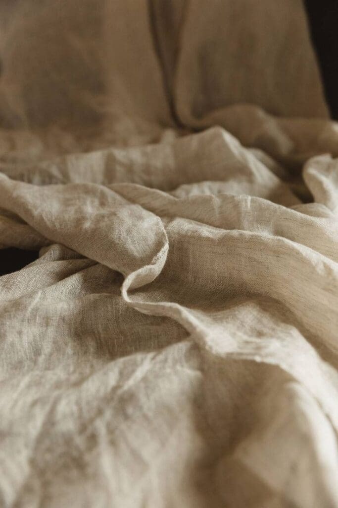 natural linen flowing beautifully